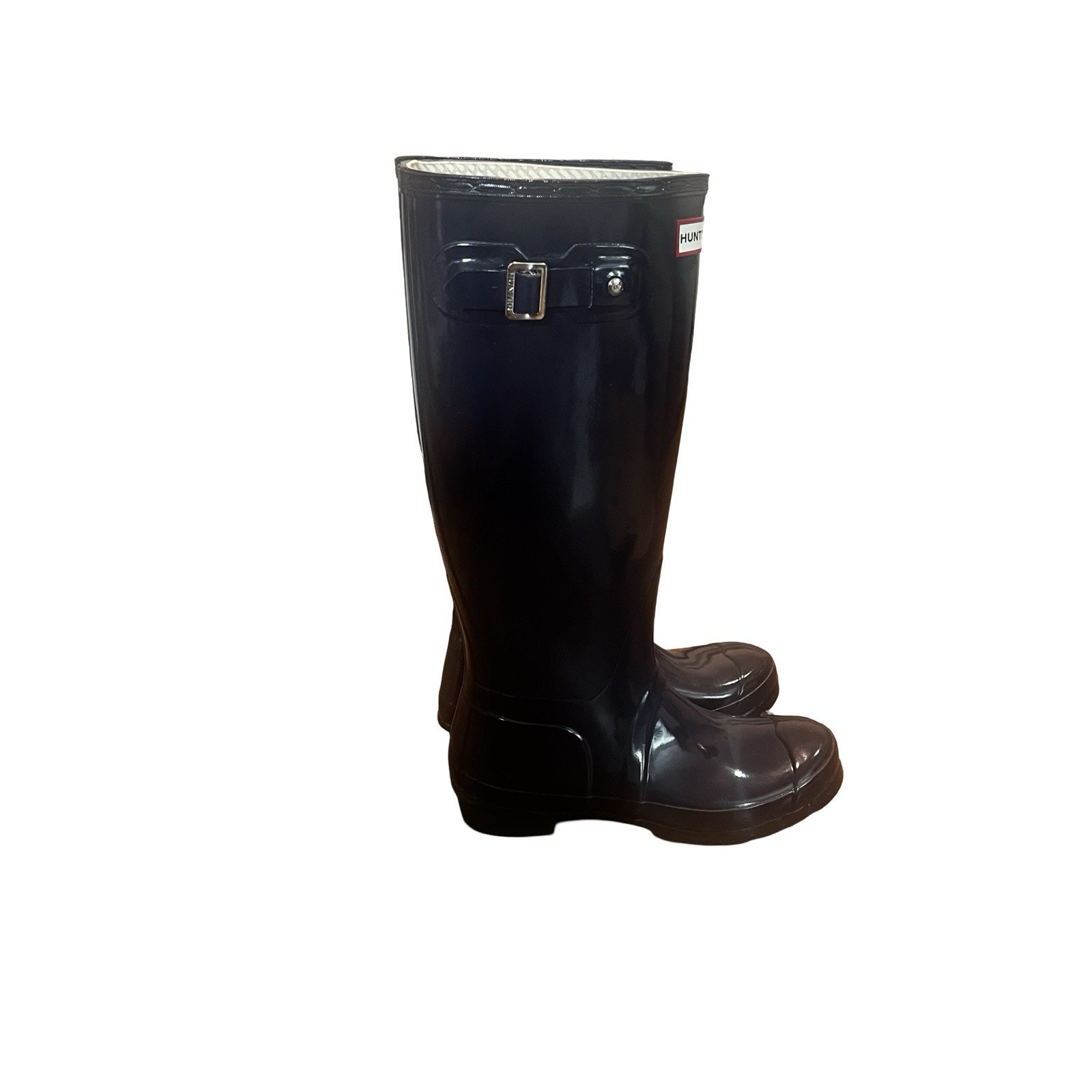 Hunter Original Gloss Tall Rain Boots Womens Us 7 Eu 38 Aubergine Purple — image 4 of 8